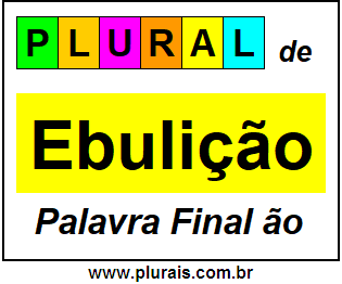 Plural de Ebulição