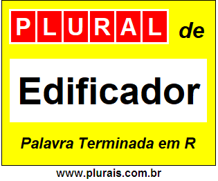 Plural de Edificador