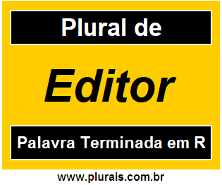 Plural de Editor