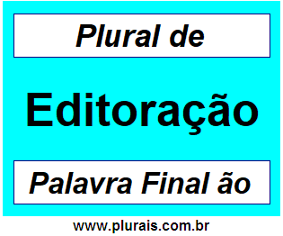 Plural de Editoração