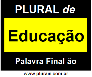 Plural de Educação