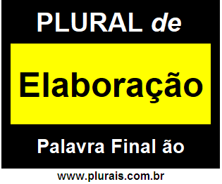 Plural de Elaboração