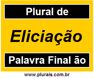 Plural de Eliciação