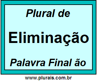 Plural de Eliminação