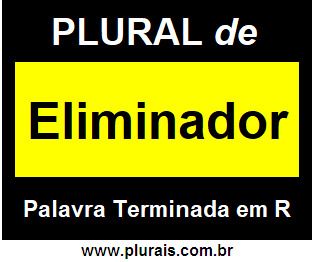 Plural de Eliminador