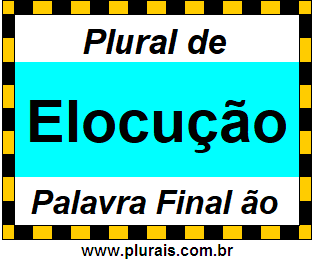 Plural de Elocução