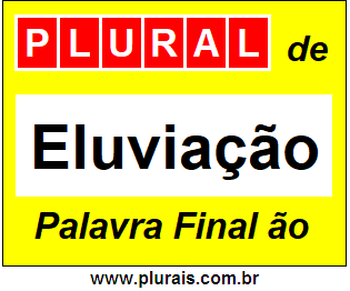 Plural de Eluviação