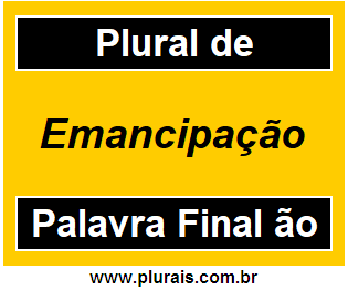 Plural de Emancipação