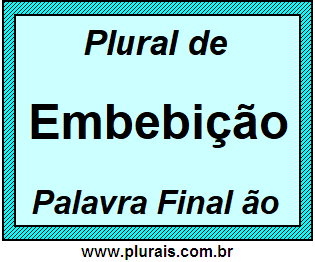 Plural de Embebição