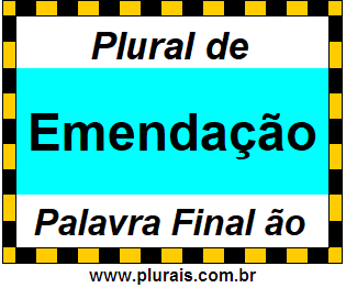 Plural de Emendação