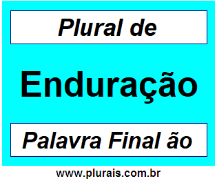 Plural de Enduração