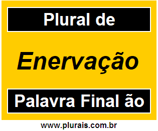 Plural de Enervação