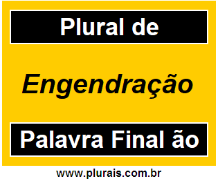 Plural de Engendração