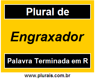 Plural de Engraxador