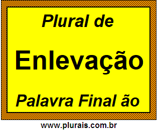 Plural de Enlevação