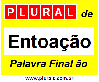 Plural de Entoação