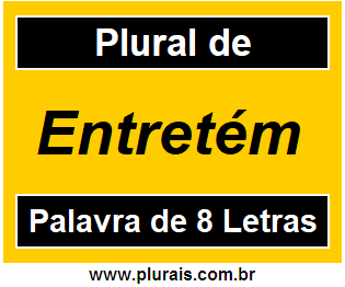 Plural de Entretém