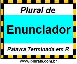 Plural de Enunciador