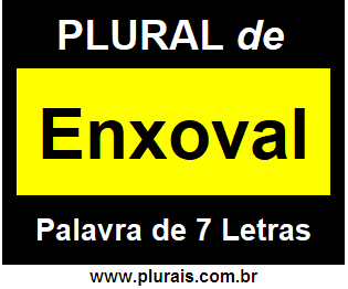 Plural de Enxoval