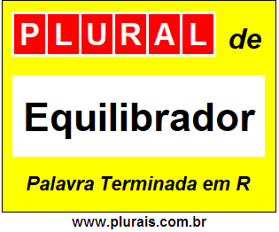 Plural de Equilibrador