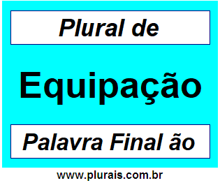 Plural de Equipação