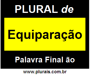 Plural de Equiparação