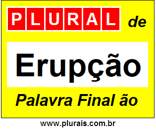 Plural de Erupção