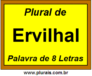 Plural de Ervilhal