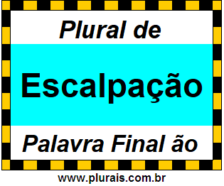 Plural de Escalpação