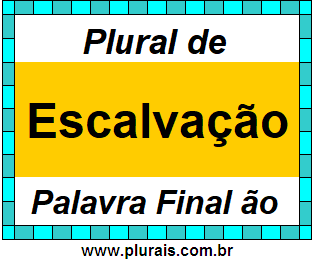 Plural de Escalvação