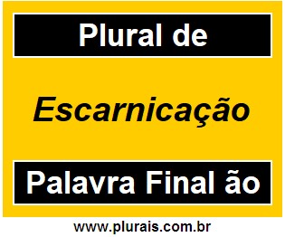 Plural de Escarnicação