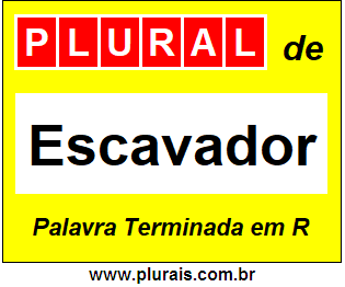 Plural de Escavador