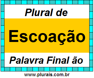 Plural de Escoação