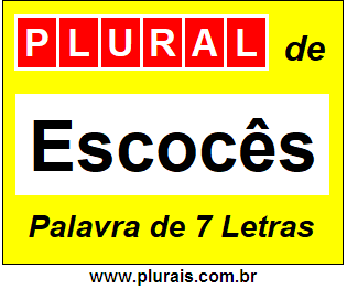 Plural de Escocês