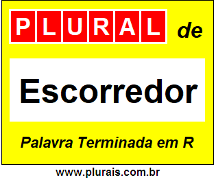 Plural de Escorredor