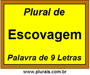 Plural de Escovagem