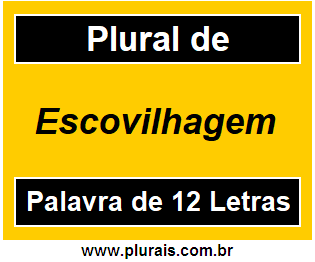 Plural de Escovilhagem