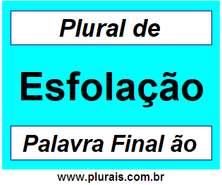 Plural de Esfolação