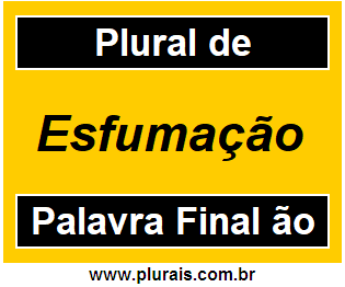 Plural de Esfumação