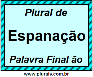 Plural de Espanação