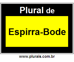 Plural de Espirra-Bode