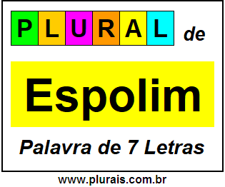 Plural de Espolim