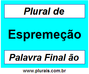 Plural de Espremeção