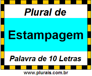 Plural de Estampagem