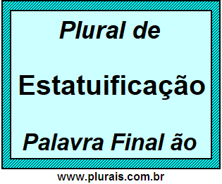 Plural de Estatuificação