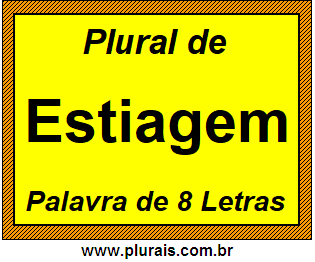 Plural de Estiagem