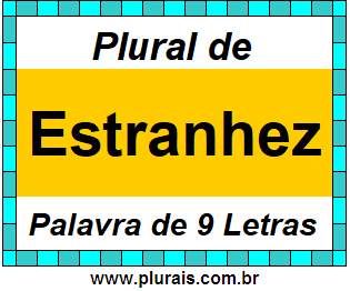 Plural de Estranhez