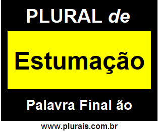 Plural de Estumação