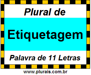 Plural de Etiquetagem