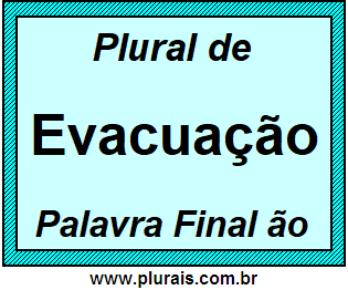 Plural de Evacuação